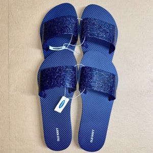2 Size 10 Old Navy Jelly Flip-Flop Sandals (NWT)